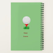 Mein Personal Golf Game Notebook Notizblock (Rückseite)