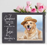 Mein Personalisierter Hund aus meinem Foto, der So Fotoplatte<br><div class="desc">Feiern Sie Ihre beste Freundin mit einer individuellen Hundeplakette in einem rustikalen Schiefergestein. Zitat : "Mein Sonnenschein kommt nicht vom Himmel, er kommt von der Liebe in ... . Name des Hundes ... Eye's Customize mit den Fotos Ihres Lieblingstiers, und Name . COPYRIGHT © 2020 Judy Burrows, Black Dog Art...</div>