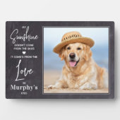 Mein Personalisierter Hund aus meinem Foto, der So Fotoplatte (Vorderseite)