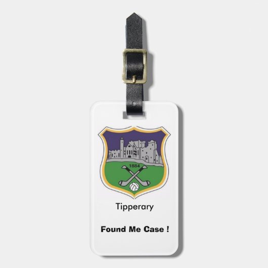 Mein Personalisierter Tipperary Landkreis ID Tag Gepäckanhänger (Vorderseite vertikal)