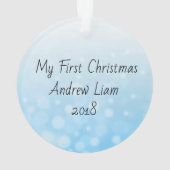 Mein Personalisierter Weihnachtsschmuck Ornament (Rückseite)