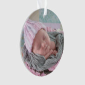 Mein Personalisierter Weihnachtsschmuck Ornament (Vorderseite)