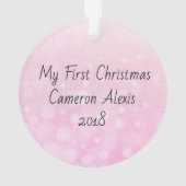 Mein Personalisierter Weihnachtsschmuck Ornament (Rückseite)