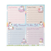 Mein persönlicher Aufgabenbereich ist es, Unicorn Notizblock (Vorderseite)