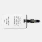 Mein persönlicher Bookmobile Gepäckanhänger (Rückseite horizontal)