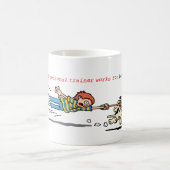 Mein persönlicher Trainer arbeitet für Knochen Kaffeetasse (Mittel)