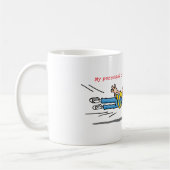 Mein persönlicher Trainer arbeitet für Knochen Kaffeetasse (Links)