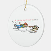 Mein persönlicher Trainer arbeitet für Knochen Keramikornament (Links)