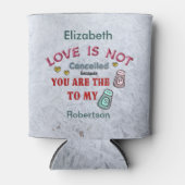 Mein Pfeffer zu Ihrer SalzLiebe personalisieren Dosenkühler (Vorderseite)