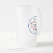 Mein Pfeffer zu Ihrer SalzLiebe personalisieren Mattglas Bierglas (VorderseiteRechts)