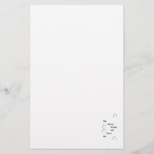 Mein Pferd geht durch mich und meine Leidenschaft Briefpapier (Vorderseite)