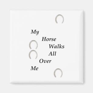 Mein Pferd geht ganz über mich Magnet