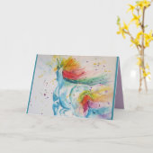 Mein Pferd ist ein Einhorn Rainbow Birthday Card G Karte (Gelbe Blume)
