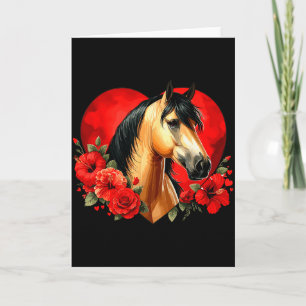 Mein Pferd ist mein Valentinstag Buckskin Pferd Hi Karte