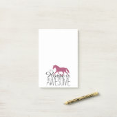 Mein Pferd ist Phantastisch Post-it Klebezettel (Auf Schreibtisch)