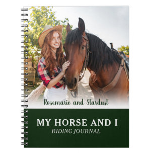 Mein Pferd und ich Reitjournal Personalisiertes Fo Notizblock