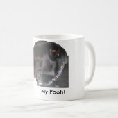 Mein pfui, 11 Unze-Wecker-Tasse Tasse (VorderseiteRechts)