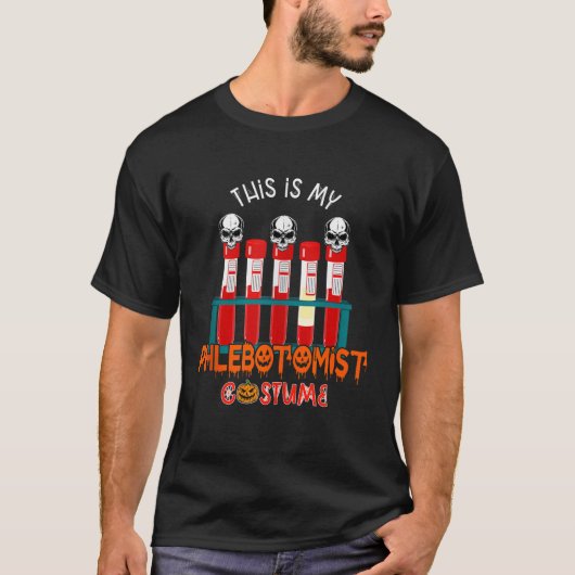 Mein Phlebotomist Costume Halloween Horror Phlebot T-Shirt (Vorderseite)