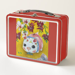 Mein Piggy Bank-piging Reggaepainting-Metal Lunchb Metall Brotdose