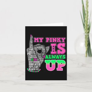 Mein Pinky ist immer oben Aka Black History Monat Karte