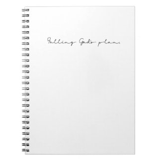 Mein Plan Gottes Plan Inspiration Kunst Evangelium Notizblock