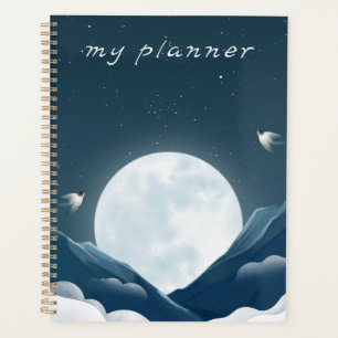 "Mein Planer" Verzaubernde Mitternachtsmondlands Planer