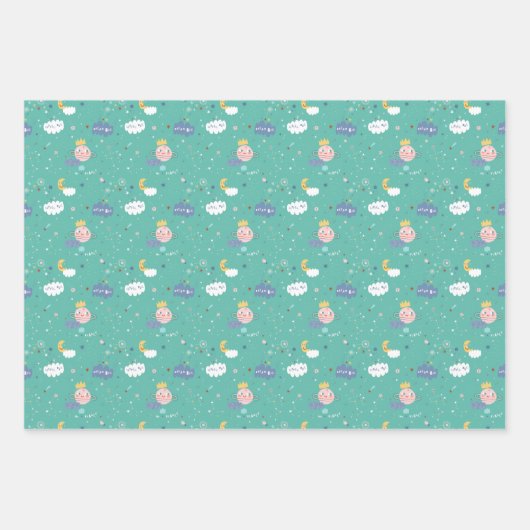 Mein Planet träumt ein großes Muster Geschenkpapier Set (Vorderseite 3)