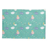 Mein Planet träumt ein großes Muster Kissenbezug (Rückseite)