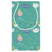 Mein Planet träumt ein großes Muster Kleine Geschenktüte (Rückseite)