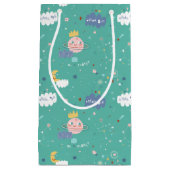 Mein Planet träumt ein großes Muster Kleine Geschenktüte (Vorderseite)