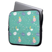 Mein Planet träumt ein großes Muster Laptopschutzhülle (Vorderseite Links)