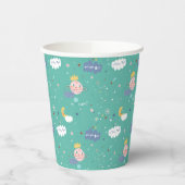 Mein Planet träumt ein großes Muster Pappbecher (Links)