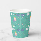 Mein Planet träumt ein großes Muster Pappbecher (Rechts)