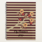 Mein Planner | Braun und Gold Sie anpassen Planer (Vorderseite)
