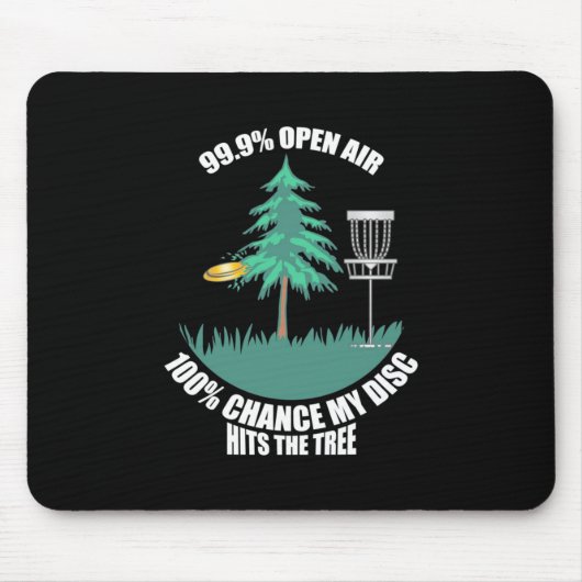 Mein Plattengolf trifft die Bäume Mousepad (Vorne)