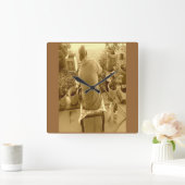 "Mein Platz" - benutzerdefinierte Wall-Uhr Quadratische Wanduhr (Zuhause)