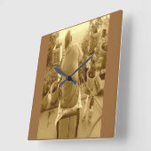 "Mein Platz" - benutzerdefinierte Wall-Uhr Quadratische Wanduhr (Winkel)