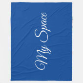 Mein Platz blau Fleecedecke (Vorderseite)