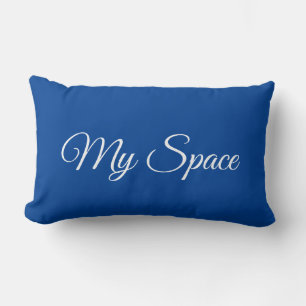 Mein Platz blau Lendenkissen