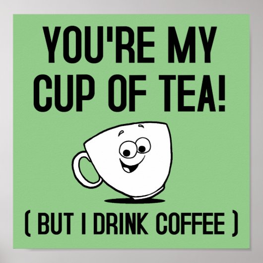 Mein Pokal Teeküche Kaffee Witziges Poster (Vorne)