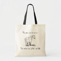 "Mein Pony ist nicht fette" Tasche