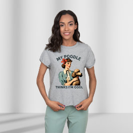 Mein Poodle denkt, ich sei Cool, Vintag T-Shirt