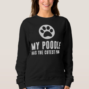 Mein Poodle hat die Niedlichen Paare Sweatshirt