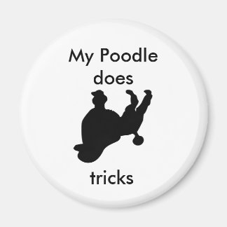 Mein Poodle tut Tricks Magnet