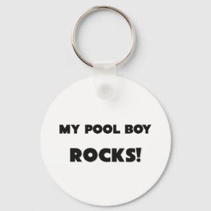 MEIN Pool Junge ROCKS! Schlüsselanhänger