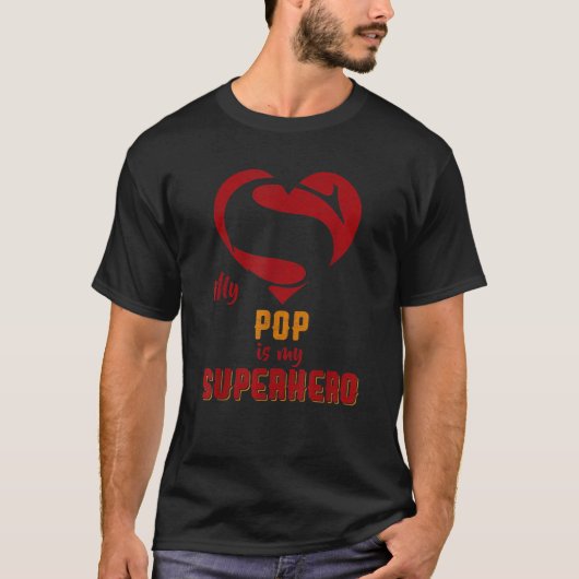 Mein Pop ist Superheldin, Muttertag T-Shirt (Vorderseite)