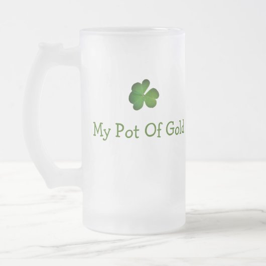 Mein Pot of Gold St. Patrick's Day Beer Tasse (Links)