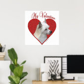 Mein Powderpuff Chinesisch Crested Valentine Poster (Heimbüro)