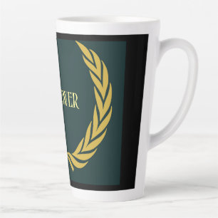 Mein Power-Text Gelbe Krone Bild Latte Tasse