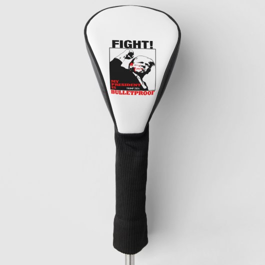 Mein Präsident ist kugelsicher Trump Golf Headcover (Vorderseite)